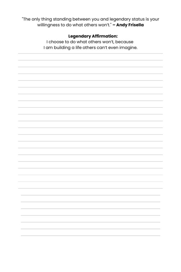 YOU WERE BORN Legendary: A Journal for Visionaries, Goal-Getters, and Everyday Legends - Image 3